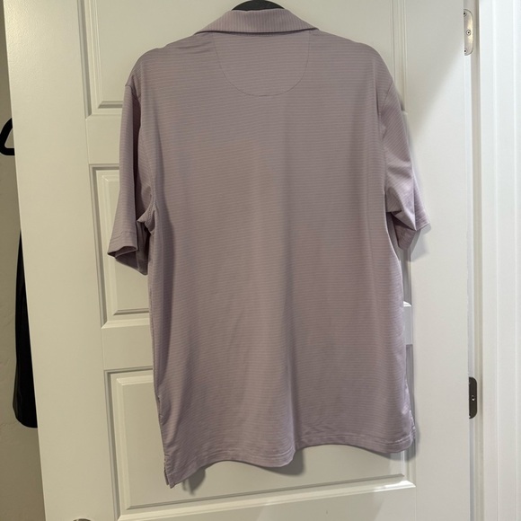 Greg Norman Purple Stripe Golf Polo Size Medium - Picture 7 of 7